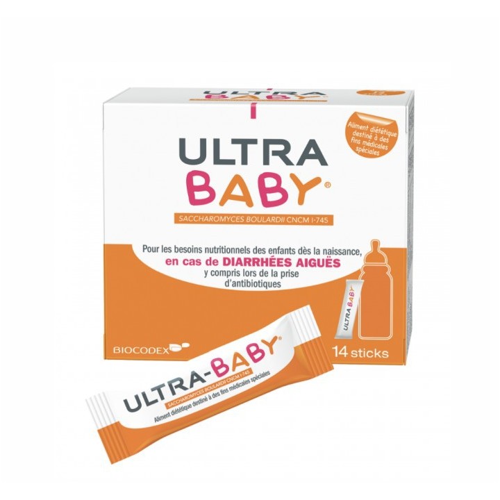 Biocodex Ultra Baby antidiarrhéique - 14 sticks