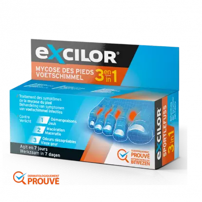 Excilor myciose des pieds 3 en 1 - 15 ml