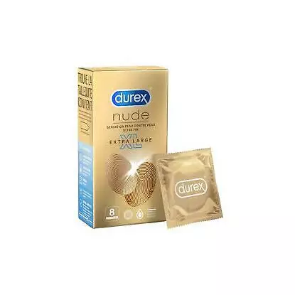 Durex nude sensation peau contre peau x 8 - XL