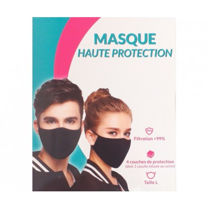 Masque Cuivre Haute protection taille L noir