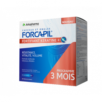 Arkopharma Forcapil Fortifiant kératine cheveux & ongles - 180 gélules