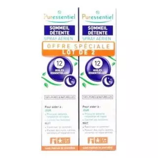 Puressentiel Sommeil Détente Spray Aérien 75ml DUO