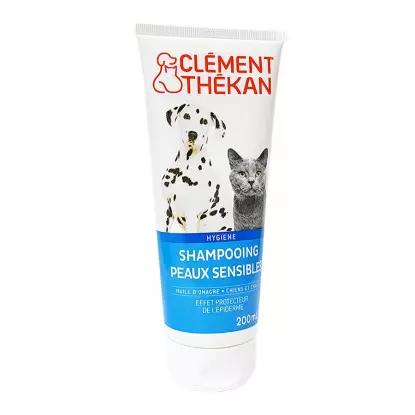 Clément Thékan Shampoing Peaux Sensibles Chien Chat 200ml