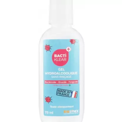 Bactiklear gel hydroalcoolique 75 ml