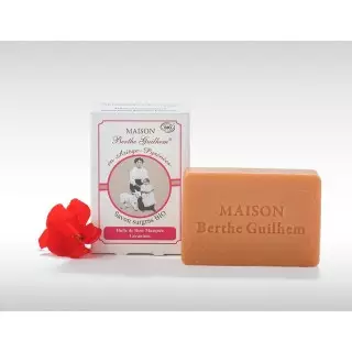 Maison Berthe Guilhem Savon surgras rose musquée/géranium Bio - 100g