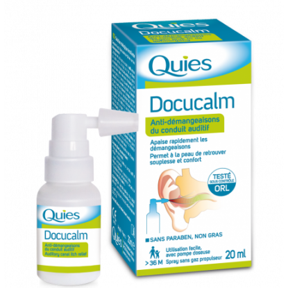 Quies docucalm spray anti-irritation conduit auditif 20ml
