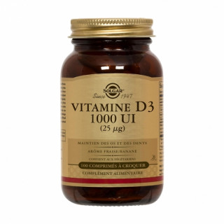 Solgar Vitamina D3 1000 UI 25 mcg 100 comprimes