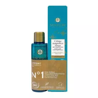 Sanoflore Aqua Magnifica Crème hydratante Bio 40ml + Eau botanique offerte offert 50ml