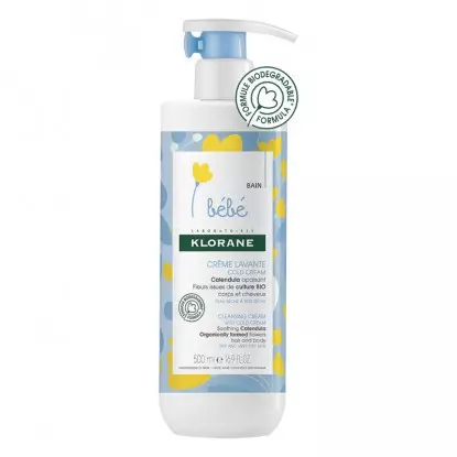 Klorane bébé crème lavante 500 ml