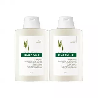 Klorane shampooing extra doux au lait d'avoine 2x400ml