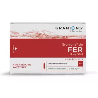 Granions de Fer 14mg/2ml - 30 ampoules