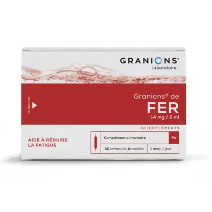 Granions de Fer 14mg/2ml - 30 ampoules