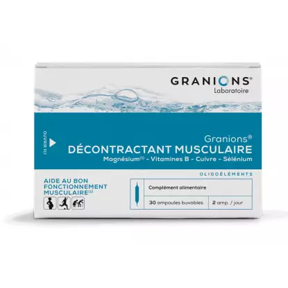 Granions Décontractant musculaire - 30 ampoules