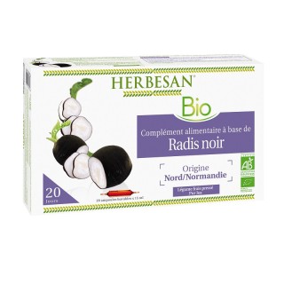 Herbesan Radis Noir Bio - 20 ampoules