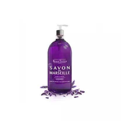 Beauterra savon de Marseille lavande corps et mains 1L