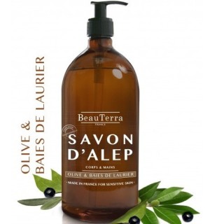 Beauterra savon d'alep baies de laurier 1L