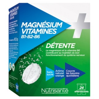 Nutrisanté Magnésium + Vitamines - 24 comprimés