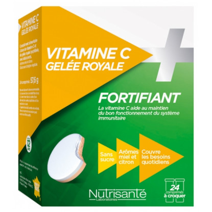 Nutrisanté Vitamine C + Gelée royale - 24 comprimés