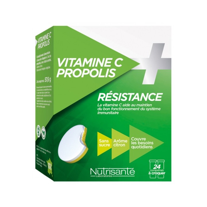 Nutrisanté Vitamine C + Propolis - 24 comprimés