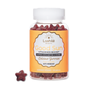 Lashilé Beauty Good Sun vitamines boost autobronzant teint sublimé - 60 gommes