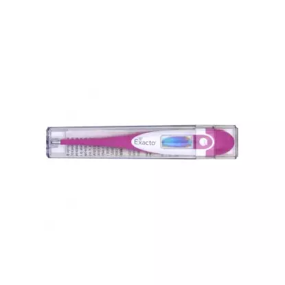 Exacto thermomètre digital flexible rose