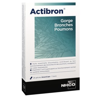 NHCO Actibron gorge bronches poumons - 28 gélules