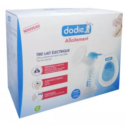 Dodie tire-lait électrique + sac de transport + 23  coussinets
