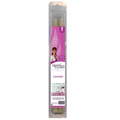 Natural Health Harmony Bougies auriculaires bio lavande - 2 unités