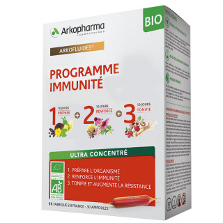 Arkopharma Arkofluides Programme Immunité Bio - 30 ampoules