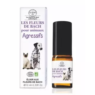 Elixirs & Co Les Fleurs de Bach pour animaux agressifs Bio - 10ml