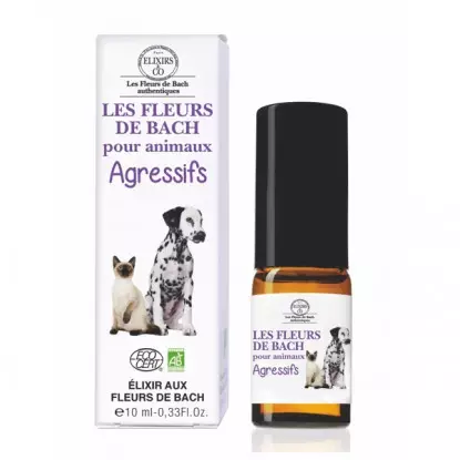 Elixirs & Co Les Fleurs de Bach pour animaux agressifs Bio - 10ml