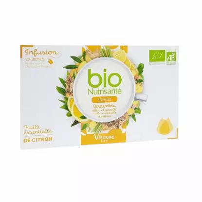 Nutrisanté Infusion Énergie Bio - 20 sachets