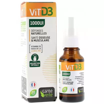 Santé Verte Vitamine D3 1000UI - 20ml