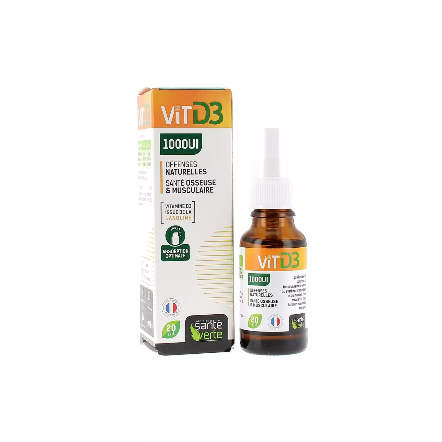 Comprimés Effervescents Calcium + Vitamine D3 Duolife - Saveur Ananas/citron, 20 Comprimés, Neuf