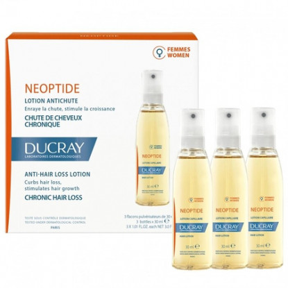 Ducray Neoptide Lotion antichute femme cure 3 mois + Shampoing Anaphase 100ml Offert