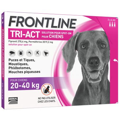 Frontline TRI-ACT Chiens 20-40 kg 3 pipettes