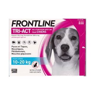 Frontline TRI-ACT Chiens 10-20 kg 3 pipettes