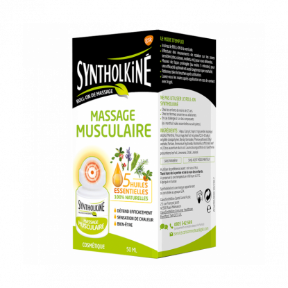 Gsk syntholkiné massage musclaire roll-on 50ml