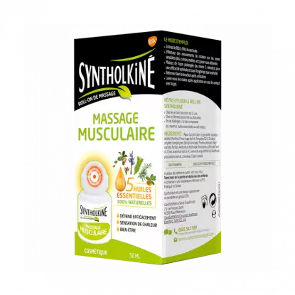 Gsk syntholkiné massage musclaire roll-on 50ml