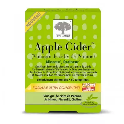 New nordic apple cder minceur draineur 60 comprimés