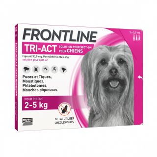 Frontline TRI-ACT Chiens 2-5 kg 3 pipettes