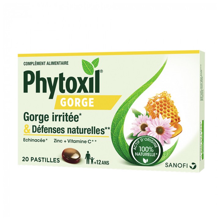 Sanofi Phytoxil Gorge Pastilles gorge irritée - 20 pastilles