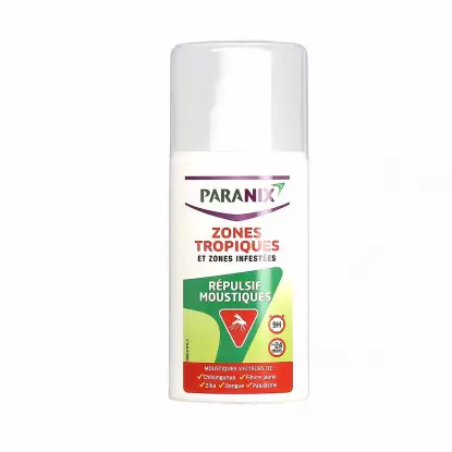 Paranix spray répulsif moustiques zones tropiques 90ml