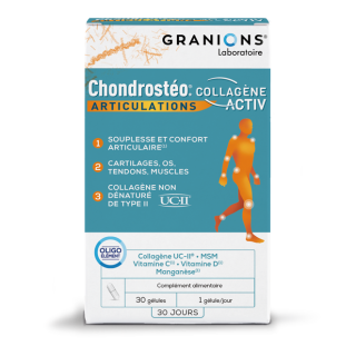 Granions Chondrostéo+ Collagène Activ - 30 gélules