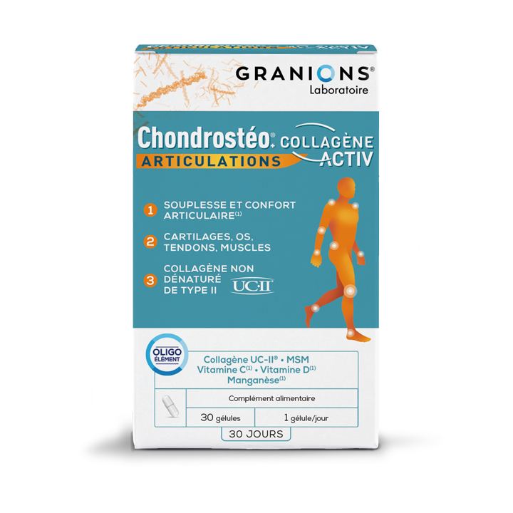 Granions Chondrostéo+ Collagène Activ - 30 gélules