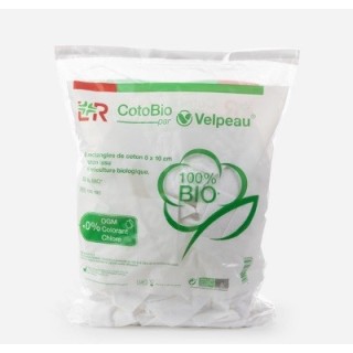 Velpeau cotobio 180 rectangles de coton 100% bio