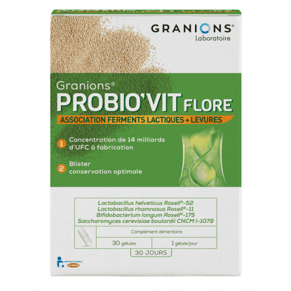 Granions Probio'vit Flore - 30 gélules