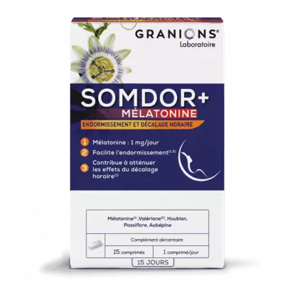 Granions Somdor+ Mélatonine - 15 comprimés