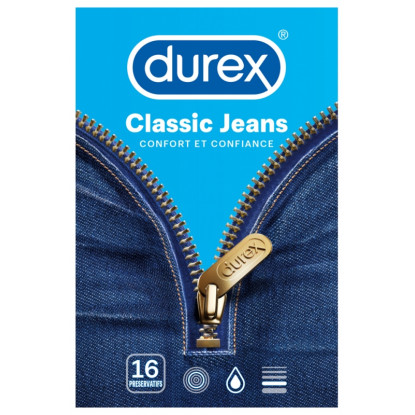 Durex Classic Jeans - 16 préservatifs