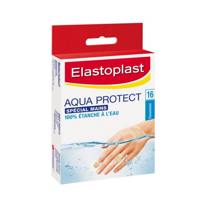 Elastoplast Aqua Protect spécial mains - 16 pansements